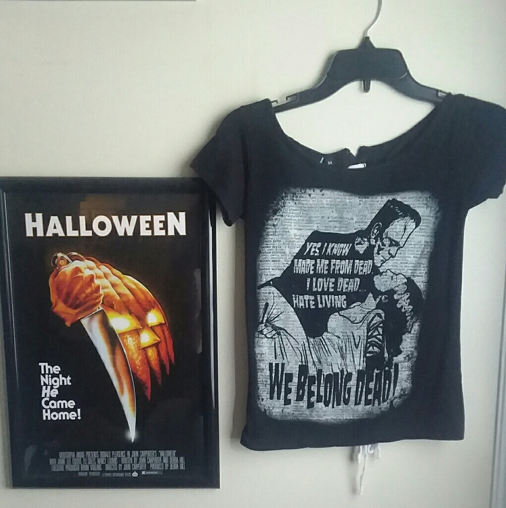 *SOLD*Too Fast Frankenstein and Bride Shirt